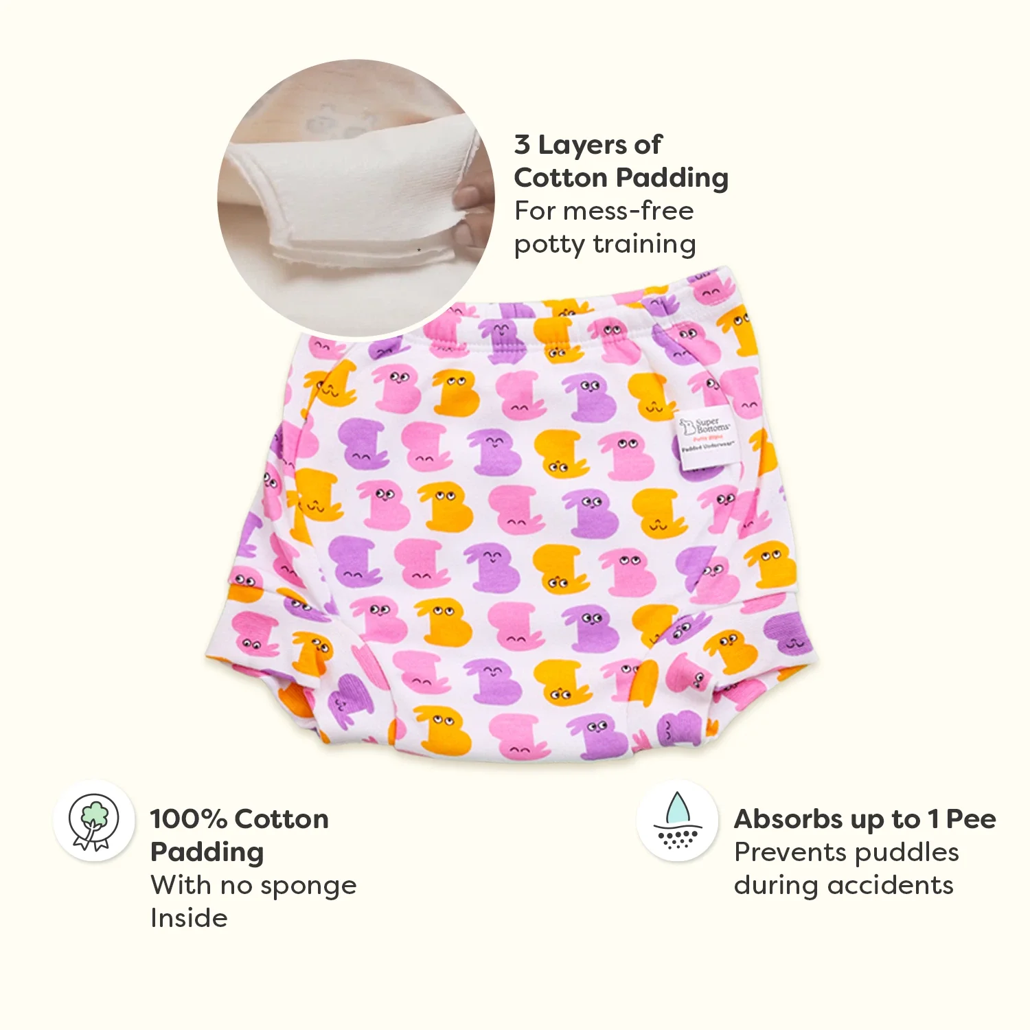 Freshkins Sweet Baby Pants Leakproof Fun for Active Babies