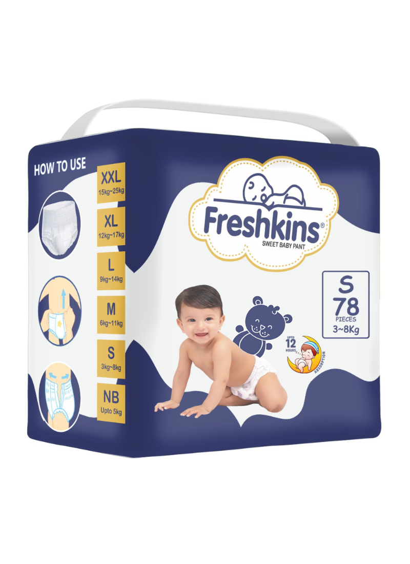 Freshkins Sweet Baby Pants Leakproof Fun for Active Babies