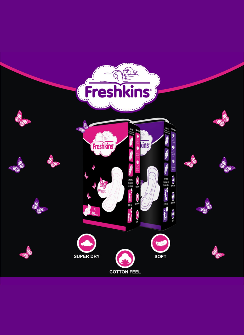 Freshkins Ultra Hygiene+Comfort Sanitary 40 XL Pads